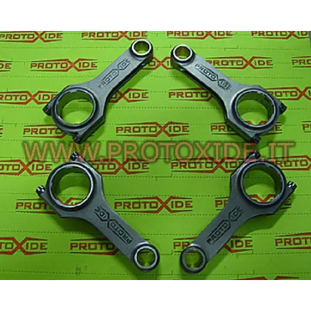 Reinforced steel connecting rods for Fire engine Fiat Punto 1200 - 1400 8v 16v Lancia Y inverted H connecting rods H-beam