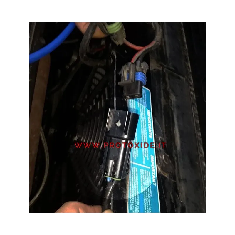 Elektrischer Verbinder für Lüfter Lancia Delta 2000 8-16V 2-Wege