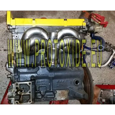 Collettore scarico Lancia Delta 2000 16v turbo posizione centrale a cuore acciaio inox Collettori scarico acciaio motori Turb...