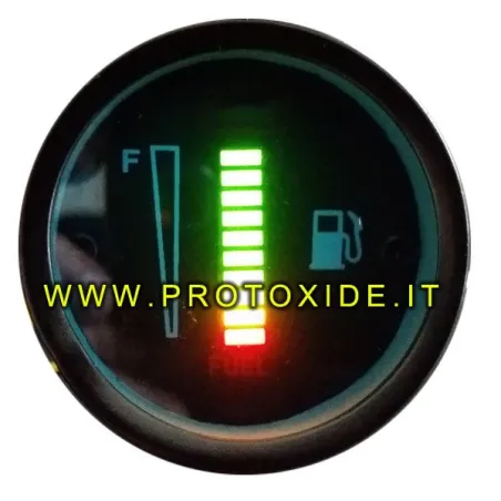 Indicator manometru nivel plutitor benzină sau combustibil, bară digitală rotundă 52 mm indicatoare de combustibil și alte li...