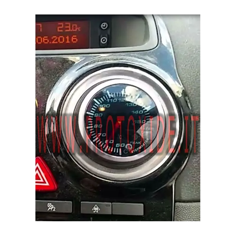 Wassertemperaturanzeige mit Speicher und Peak einbaubar Opel Corsa 1.600 OPC KOMPLETT-Kit