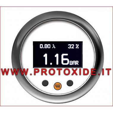 Overboost - Turbo manometer - Airbrændstof I ET INSTRUMENT 52 mm Trykmålere Turbo, Bensin, Olie