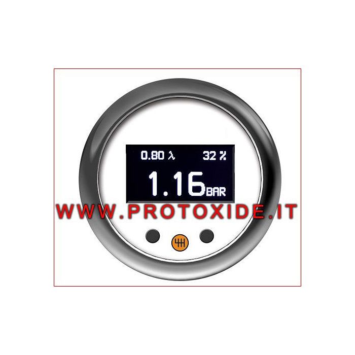 Overboost professionale - Manometro turbo - Airfuel - Shift Light IN UNO STRUMENTO 52mm