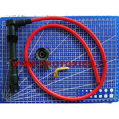 Kit de cable de bujía ProtoXide rojo de alto rendimiento hecho a medida Cable de bujía y terminales para bricolaje