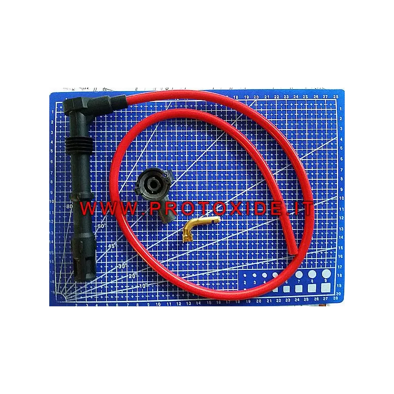 Specialfremstillet rødt ProtoXide tændrørskabelsæt med høj ledningsevne