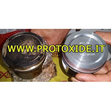 Molded decompressed pistons for Turbo Fire 1000 8V engine transformation Forged Car Pistons