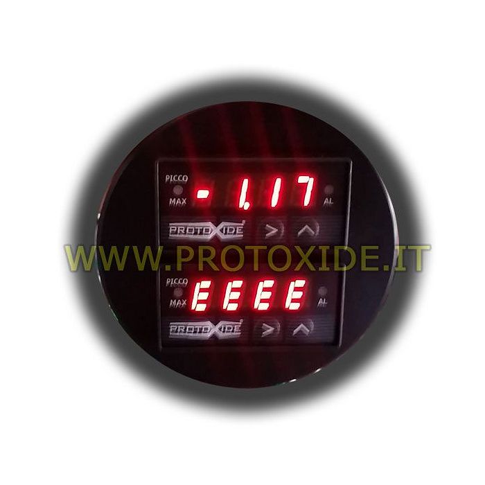 Merjenje temperature z dvojno okroglo zaslona 70mm