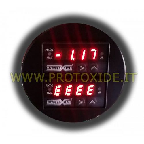Indicador de temperatura con doble pantalla redonda de 70 mm Medidores de temperatura