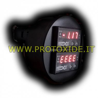 Misuratore temperatura con doppio display 70mm rotondo