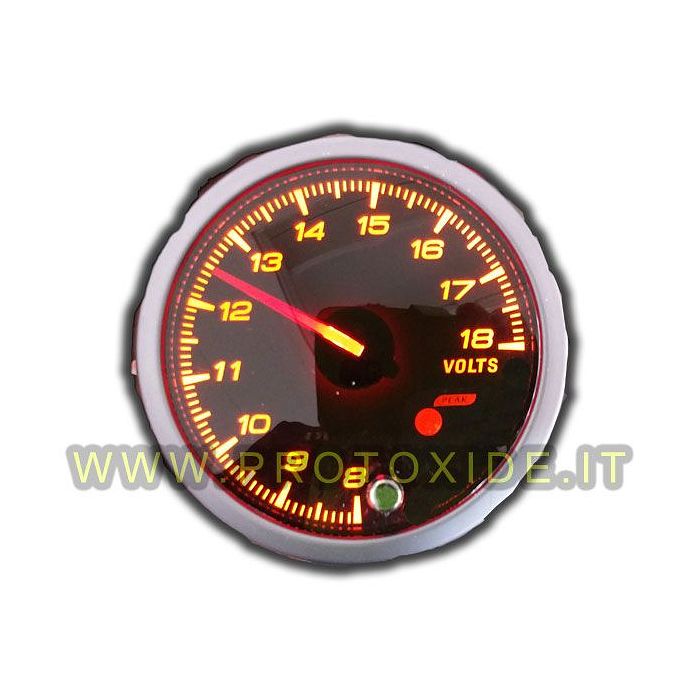 Voltmeter pointer with memory and 60mm Alarm Voltmeters and ammeters