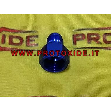 Raccordo dritto ridotto femmina 10AN - maschio 8AN aereonautico Raccordi aereonautici per tubi benzina - olio - acqua in calza