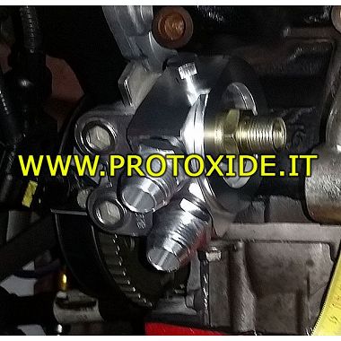 Adattatore sandwich radiatore olio Fiat 1400 500 Abarth T-jet - Fiat Panda  100HP 1200 8-16v