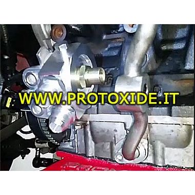 Adattatore sandwich radiatore olio Fiat 1400 500 Abarth T-jet - Fiat Panda 100HP 1200 8-16v Supporti filtro olio e accessori ...