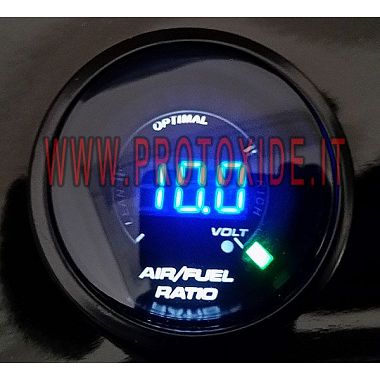 Airfuel stechiometrico e Voltmetro DigiLed 52mm misurare la carburazione Afr Carburazione Airfuel Stechiometrico