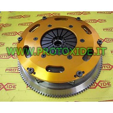 Kit Volano frizione rinforzata bidisco rame Fiat Uno Turbo 1400 acciaio Kit volani acciaio frizione BIDISCO rinforzati