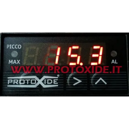 Digitalni pravokotni profil do 65 bar - Compact - z vrha pomnilnika max Tlačni merilniki turbo, bencin, olje