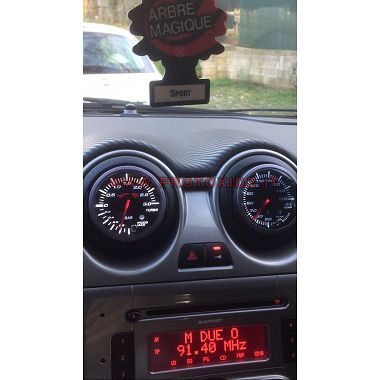 jauge de pression de suralimentation est installé sur la buse Alfa Mito Manomètres Turbo, Essence, Huile