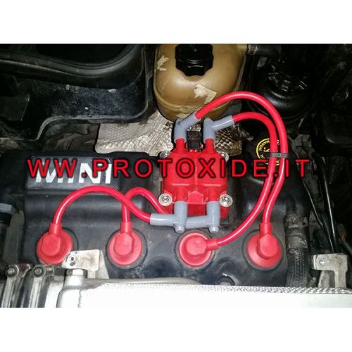Czerwone, powiększone kable do świec zapłonowych Mini Cooper R53 o wysokiej przewodności