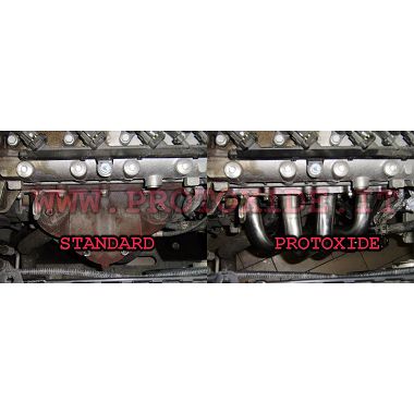 פיאט פנדה 100hp 1400 16v 4-2-1 פלדת פלדת אל חלד ללא ממיר קטליטי סעפות פליטה מפלדה למנועי שאיבה