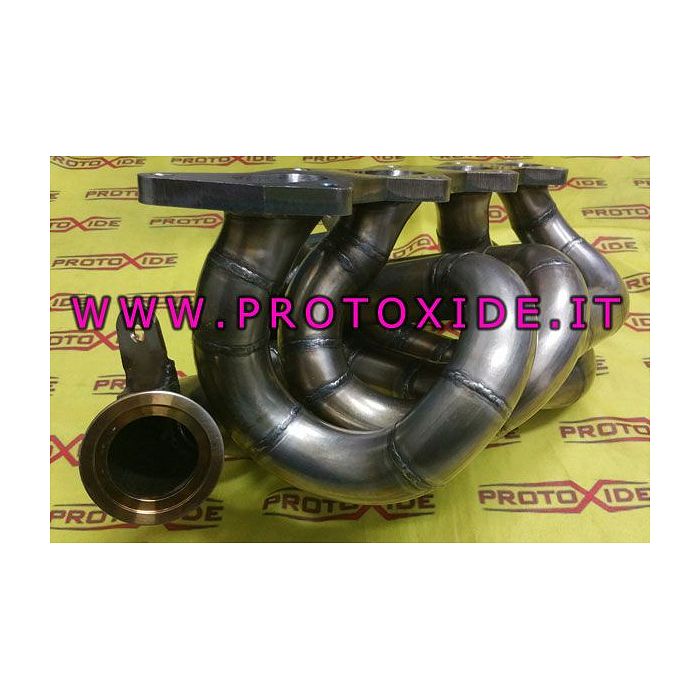 Collettore scarico acciaio Lancia Delta 2000 16v Turbo con turbo Borg Worner acciaio inox Collettori scarico acciaio motori T...