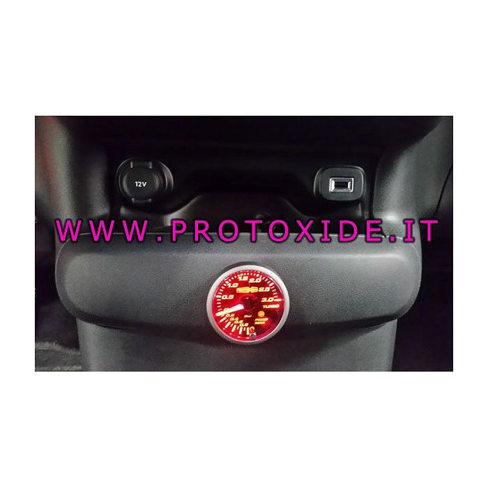 Turbo pressure gauge installed on the Fiat 500 Abarth Turbo pressure gauge installed on the Fiat 500 Abarth