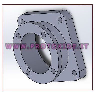 Flangia di adattamento per corpo farfallato maggiorato in alluminio Flange collettori di aspirazione