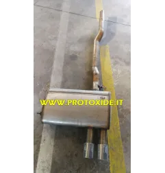 Scarico centrale e finale Mini Cooper F56 2.000 acciaio inox con valvola scarico con telecomando Impianti scarico completi sp...