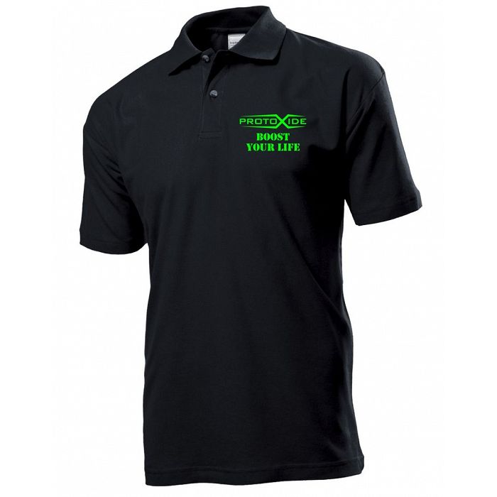 Koszulka polo Protoxide w kolorze czarnym Gadżety reklamowe odzieży ProtoXide