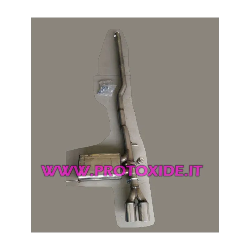 Scarico centrale e finale Mini Cooper F56 2.000 acciaio inox con valvola scarico con telecomando