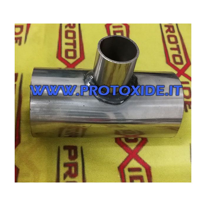 Manicotto acciaio inox a T diametro 50mm Manicotto acciaio inox a T diametro 50mm