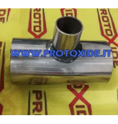 Manicotto acciaio inox a T diametro 57mm con attacco Pop off 25mm Manicotti a T in silicone o in acciaio inox