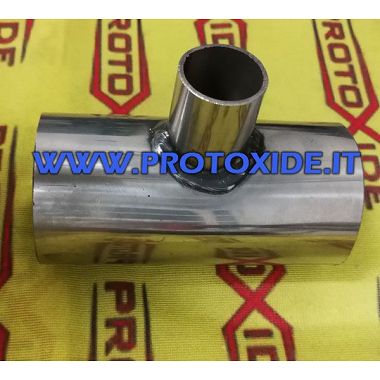 Manicotto in acciaio inox a T diametro 57mm