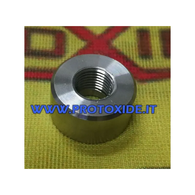 Rozsdamentes acél persely csatlakozás hőelem csatlakozóhoz 1/8 npt gyűrűs anya hegesztendő