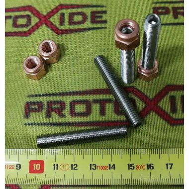 M8 8mm x 1.25 elongated studs for 5-piece intake manifolds and turbines Nuts, Prisoners and Special Bolts