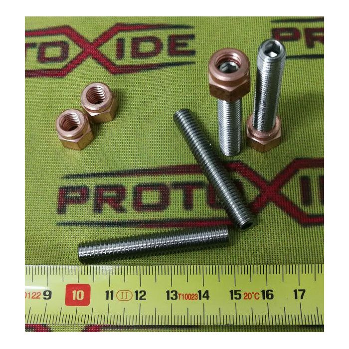 M8 8mm x 1.25 elongated studs for 5-piece intake manifolds and turbines Nuts, Prisoners and Special Bolts