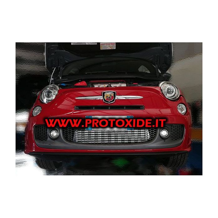 Intercooler frontale KIT specifico Fiat 500 Abarth NUOVA VERSIONE Intercooler Aria-Aria Intercooler frontale KIT specifico Fiat 500 Abarth NUOVA VERSIONE Intercooler Aria-Aria