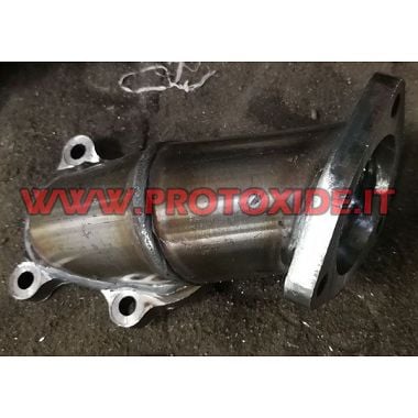 Kipufogó ejtőcső Mitsubishi TD04 L Fiat Punto Gt - Fiat Uno Turbo 1300- 1400 4 LYUKAS karimás Lefolyócső turbó benzinmotorok