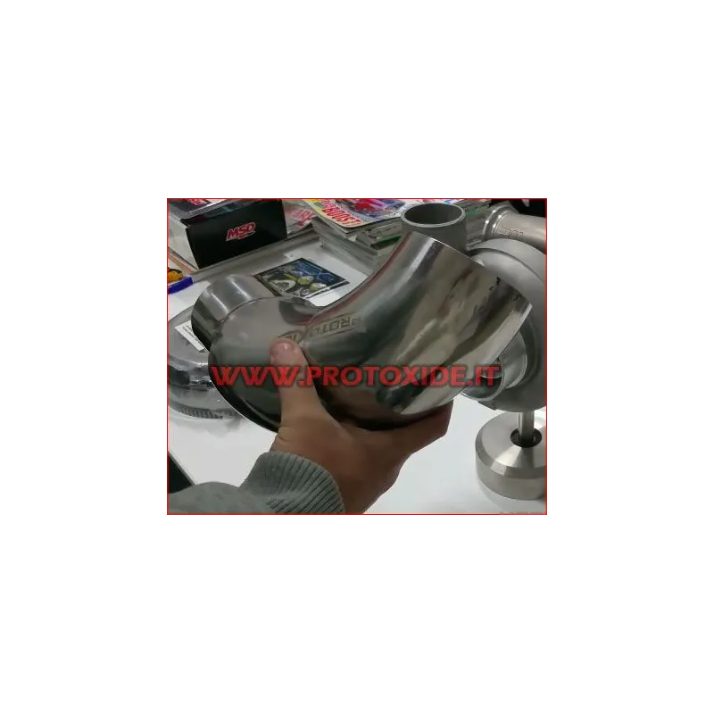 90 ° bøjning i stål til turboindtag 102-76mm