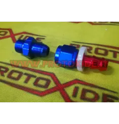 Raccordo femmina 6AN girevole per tubo portagomma 8mm con nipple 6AN Raccorderia aereonautici raccordi nipple