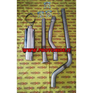 Marmitta completa scarico maggiorato Fiat PUNTO GT turbo inox