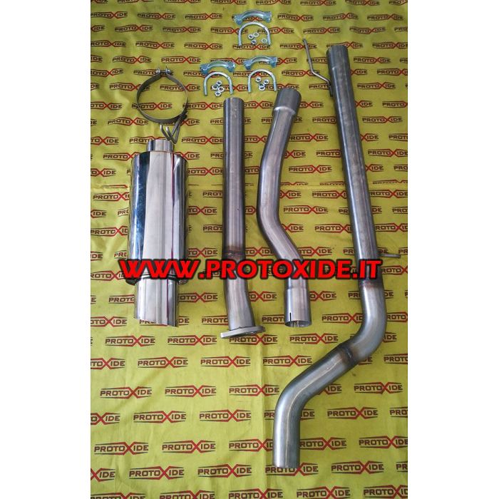 Komple susturucu artırılmış egzoz Fiat PUNTO GT turbo inox Komple spor egzoz sistemleri