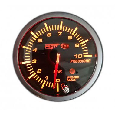 Indicador de presión de combustible y aceite con memoria de 0-10 bar 60 mm Manómetros Turbo, Gasolina, Aceite