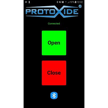 Bluetooth demper uitlaat opening sluiting besturingseenheid interface en Android App Kleppen uitlaatdemper