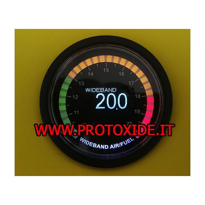 AirFuel di precisione con sonda wideband AFR modello SMOKE 52mm stechiometrico largabanda Carburazione Airfuel Stechiometrico AirFuel di precisione con sonda wideband AFR modello SMOKE 52mm stechiometrico largabanda Carburazione Airfuel Stechiometrico