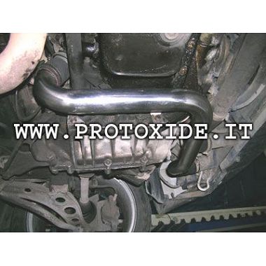 Steel sleeves Fiat Punto GT with silicone fittings blue Specific pipes for cars