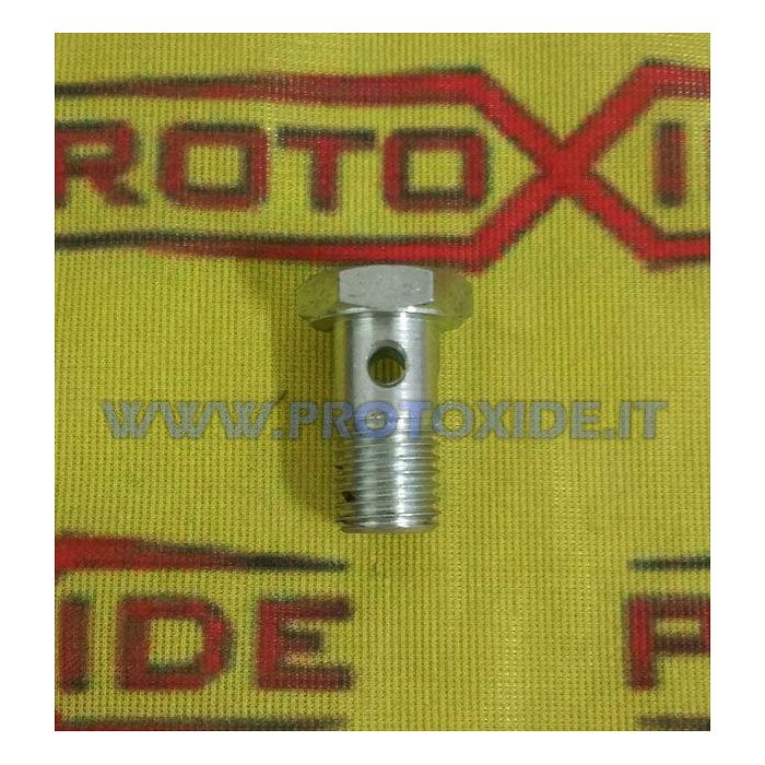 Hollow screw drilled 1/8 for turbocharger oil inlet without filter Oil pipes and fittings for turbochargers