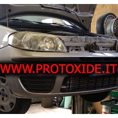 Aluminijast prednji hladilnik za Fiat Punto 188 za turbo predelavo Intercooler z zrakom