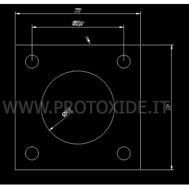 Brida de entrada para Turbo IHI Bridas para turbo, bajante y desagüe