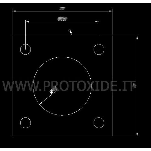 Flange de entrada para Turbo IHI Flanges para Turbo, Downpipe e Wastegate