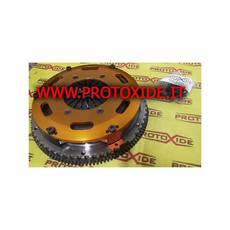 銅クラッチ強化圧力プレート付きスチールフライホイール ルノークリオRSフェーズ1-2軽合金